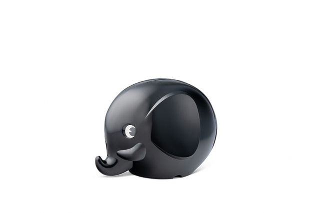 Elefanter besparelser, lille - sort