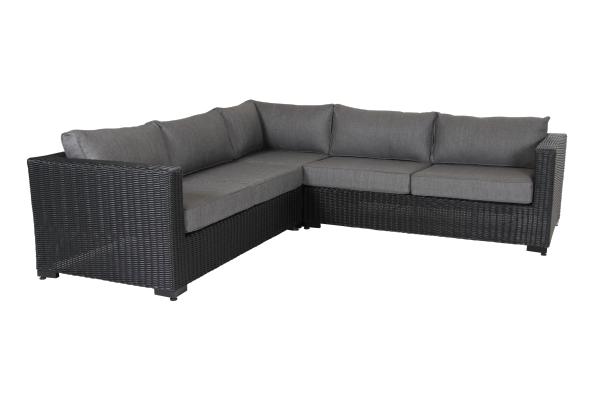 Ninja lounge gruppe, byg selv - sort/grå pude
