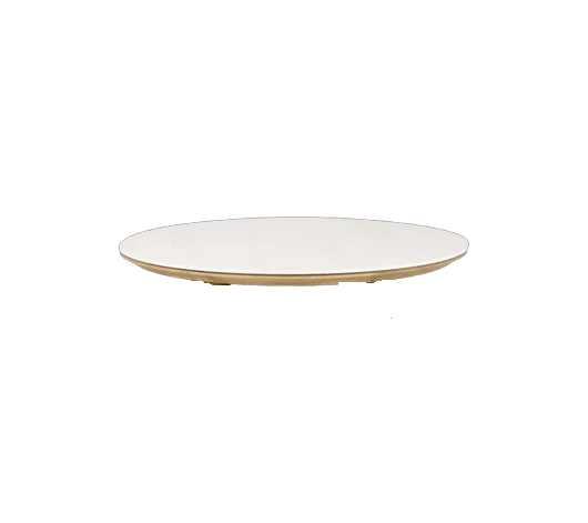 Bordplade Ø 144 cm - travertine look ceramic