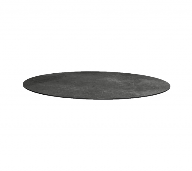 Bordsskiva Ø 144 cm - dark grey structure kompaktlaminat