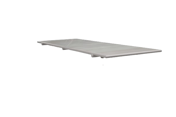 Bordsskiva 280x100 cm - taupe lavasten glaserad