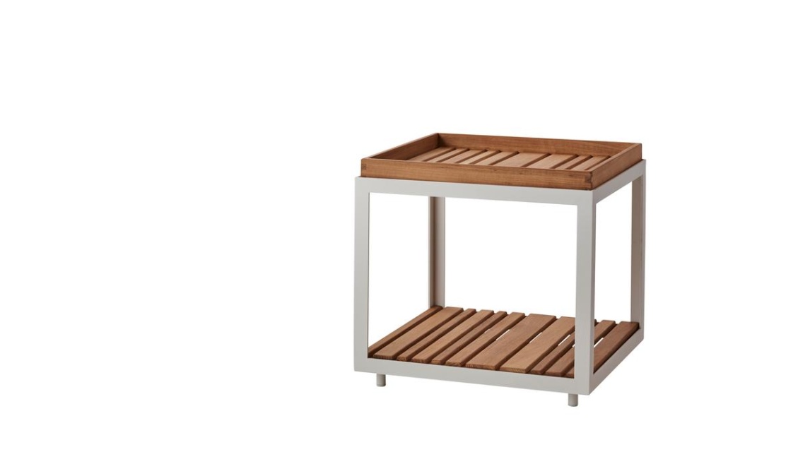Level soffbordsskiv-set liten (2 st) - teak