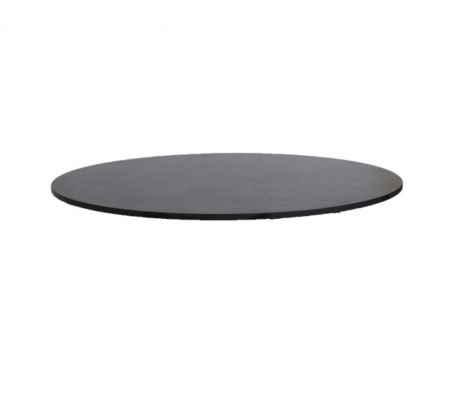Bordsskiva Ø 90 cm - dark grey structure kompaktlaminat