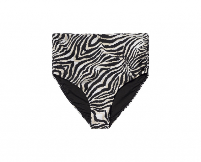 Zebra Chara bikini trusse - hvid/sort