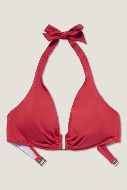 Maia Solid bikini-BH - læbestift rød