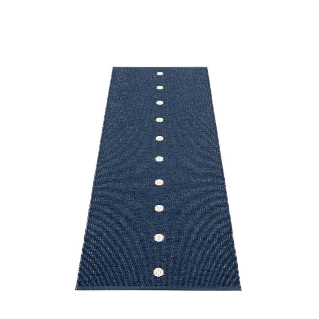 Peg Carpet - Mørkeblå/vanilje