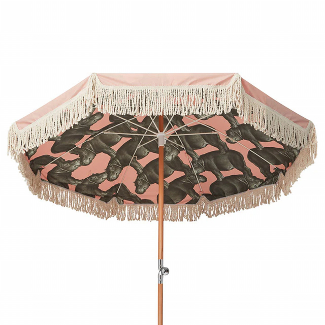 Hippo parasol Ø 1,8 m - pink potamos
