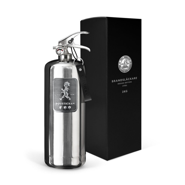 Brandslukker 2 kg - Design Edition Steel