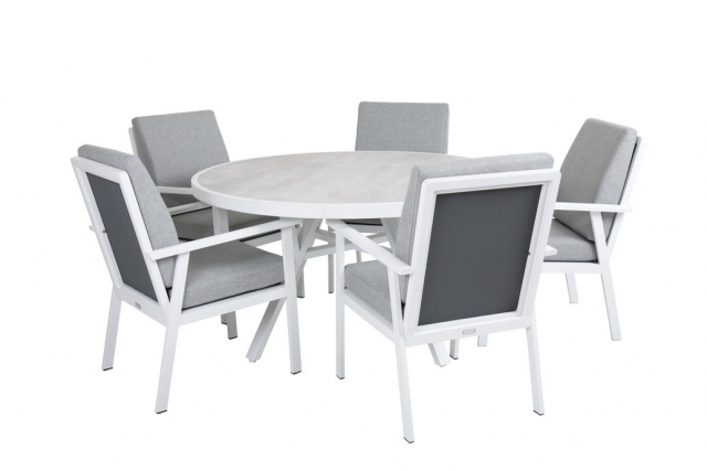 Samvaro spisegruppe - hvid/grå