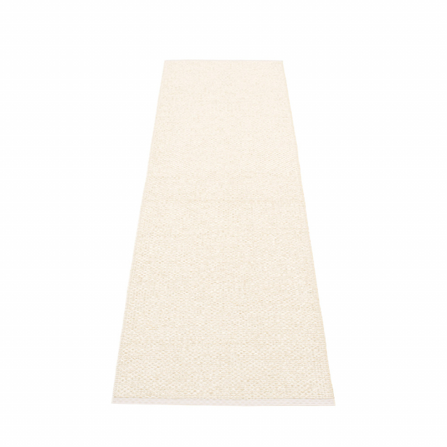 Svea tæppe - vanilje/beige metallisk