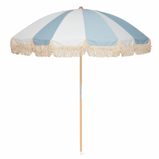 Portimao parasol Ø 2,1 m - sky blue stripe
