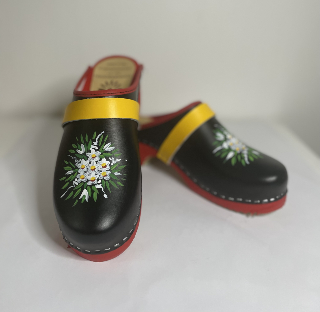 Tøfler - Hvid buket