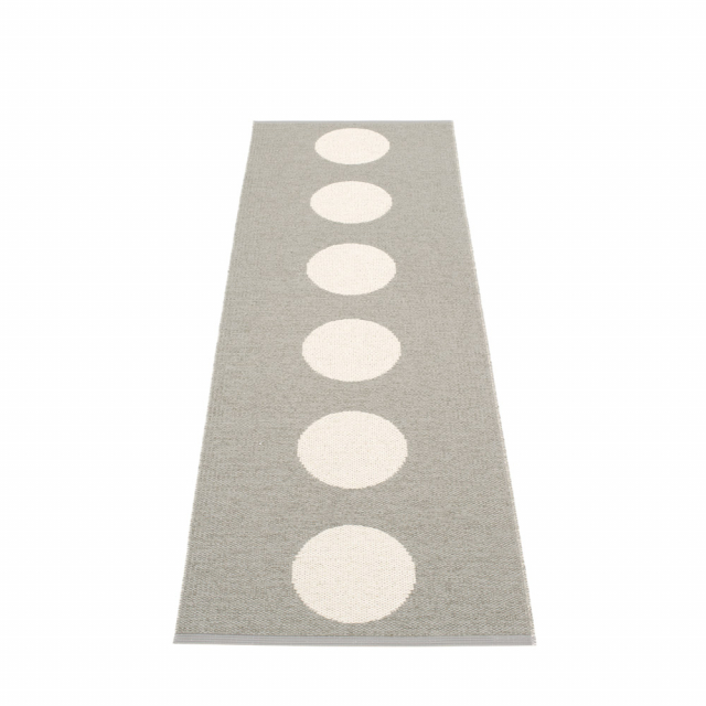 Vera tæppe - varm grå/vanilje