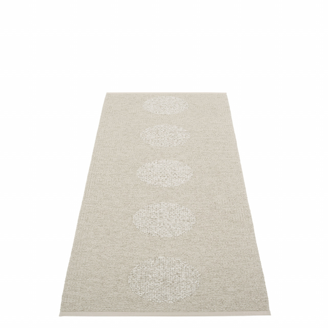 Vera 2.0 Bio tæppe - linned/sten metallic