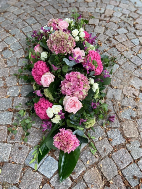 Kistdekoration, lille - rosa