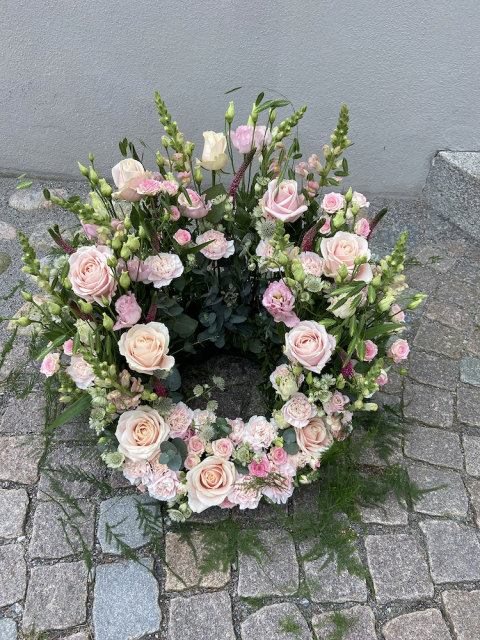 Urndekoration - rosa