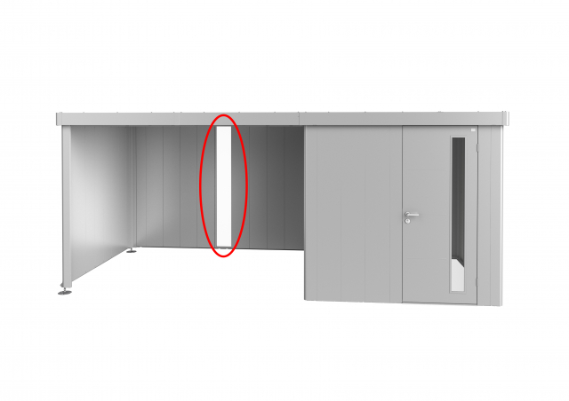Glaspanel til sidetag Neo Garden Shed - Flere farver