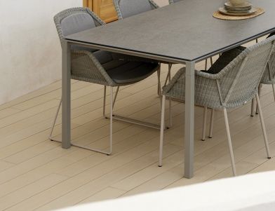 Pure spisebord 100x100 cm - taupe/flere bordsplader