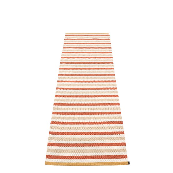 Teo tæppe - brick/beige/vanilla