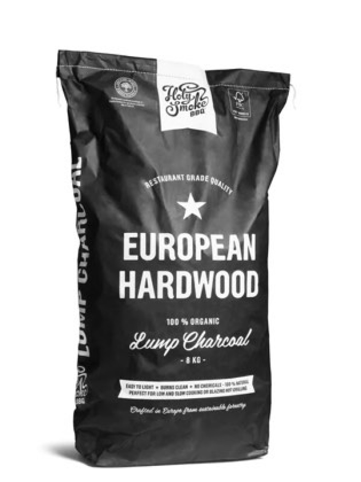 Holy Smoke BBQ XXL lump charcoal, 8 kg i gruppen Grill / Grillredskaber og madlavning / Briquettes hos Sommarboden i Höllviken AB (HSBBQ-8-STUK-FSC-FSC)