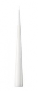 Lakerede keglelys 37 cm - hvide