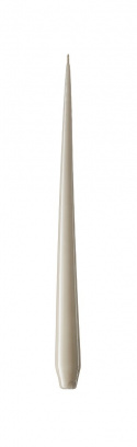 Malede kronelys, 32 cm - linen grey