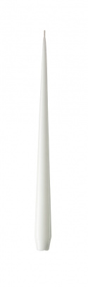 Lakerede kronelys 32 cm - pure white