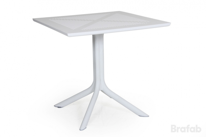 Clip bord 80x80 cm - hvid i gruppen Udendørs møbler / Materiale / Plastmøbler / Bord - Plastmøbler hos Sommarboden i Höllviken AB (082WH)