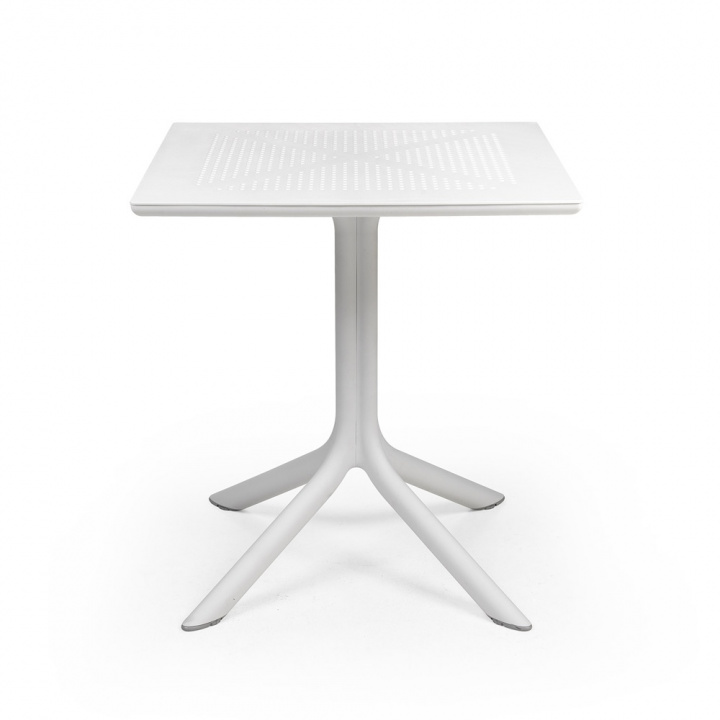 Clip bord 70x70 cm - hvid i gruppen Udendørs møbler / Altanmøbler / Cafémøbler hos Sommarboden i Höllviken AB (084WH)