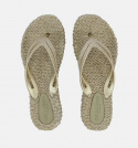 Flip Flops med glimmer - platin