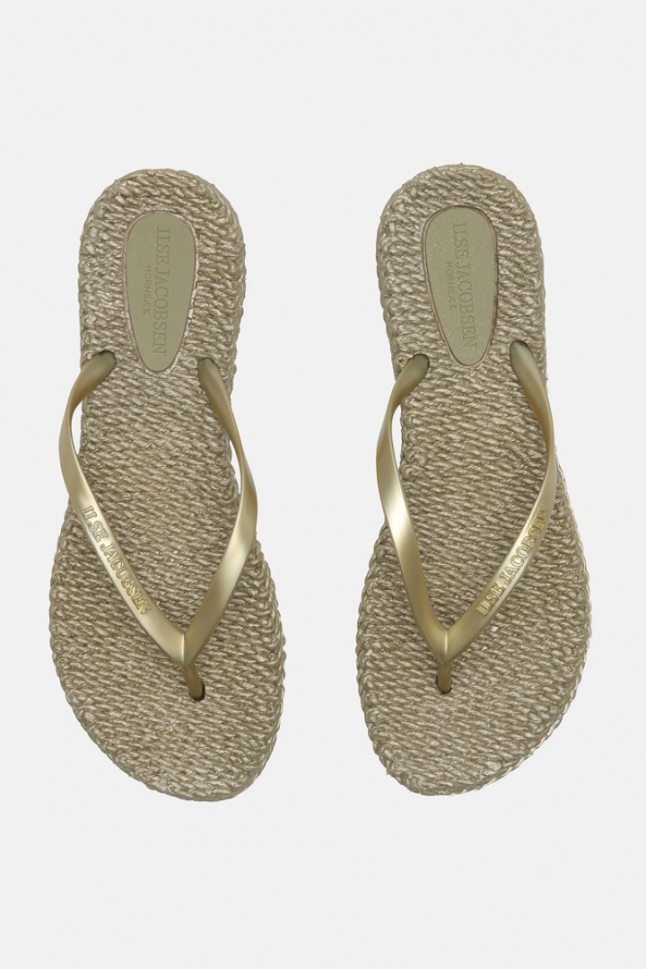 Flip Flops med glimmer - platin i gruppen Badetøj / Andet / Badeværelsestilbehør hos Sommarboden i Höllviken AB (10-CHEERFUL01-780)