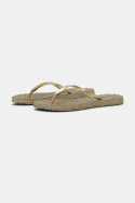 Flip Flops med glimmer - platin