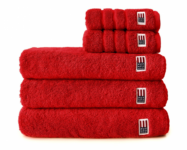 Håndklæder, flere størrelser - rød i gruppen Indretning / Tekstiler / Håndklæder hos Sommarboden i Höllviken AB (10002000-4000)