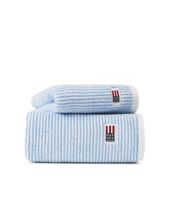 Håndklæder, flere størrelser - white/blue striped i gruppen Indretning / Tekstiler / Håndklæder hos Sommarboden i Höllviken AB (10002063)