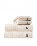 Håndklæder Flere størrelser - White/tan stripe