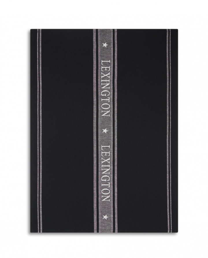 Icons Cotton Star Kitchen Towel - Black/White i gruppen Indretning / Køkken & Dækning / Køkken tekstiler hos Sommarboden i Höllviken AB (10003042-9100)
