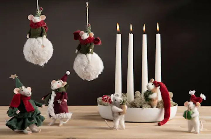 Lysestage til 4 lys, emalje - skal i gruppen Juleting / Christmas dekoration / Lysstager & Lys hos Sommarboden i Höllviken AB (1000452)