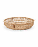 Round Rattan bakke, L - natur