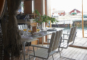 Bord B25A 120 - hvidlakeret eg/varmgalvaniseret stativ