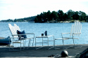 Fodskammel A3 - hvidlakeret eg/varmgalvaniseret stativ