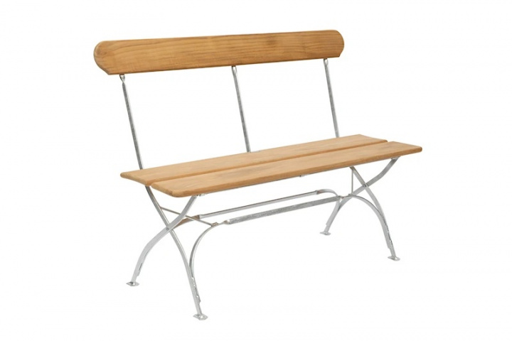Bryggeri sofa - ubehandlet teak/varmgalvaniseret stativ i gruppen Udendørs møbler / Materiale / Teakmøbler / Andet - Teakmøbler hos Sommarboden i Höllviken AB (10233)