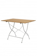 Bryggeri bord 110x70 - oliebehandlet eg/varmgalvaniseret stativ