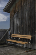 Sofa 5 - ubehandlet teak/varmgalvaniseret stativ