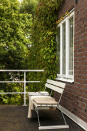 Sofa 5 - hvidlakeret eg/varmgalvaniseret stativ