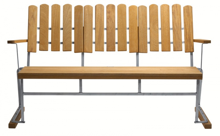 Sofa 6 - Oilet eg/hot -dip galvaniseret stativ i gruppen Udendørs møbler / Materiale / Hårdtræsmøbler / Andet - Hardwoodmøbler hos Sommarboden i Höllviken AB (10327)