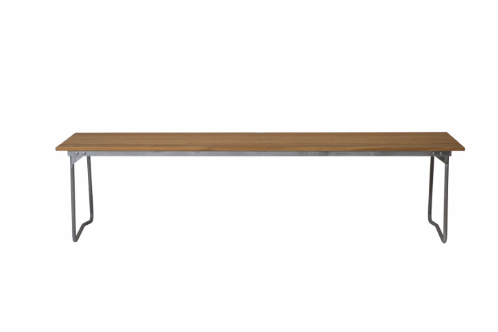 Bench 9 - Oilet eg/hot -dip galvaniseret stativ i gruppen Udendørs møbler / Stole & Havestole / Bænke hos Sommarboden i Höllviken AB (10368)