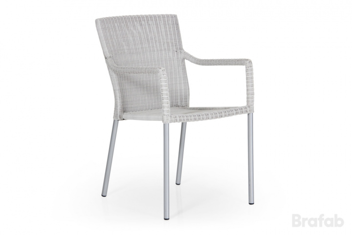 Roseville Stack Chair - White i gruppen Udendørs møbler / Materiale / Kunstrattanmøbler / Stole - Kunstrottingmøbler hos Sommarboden i Höllviken AB (10628-54)