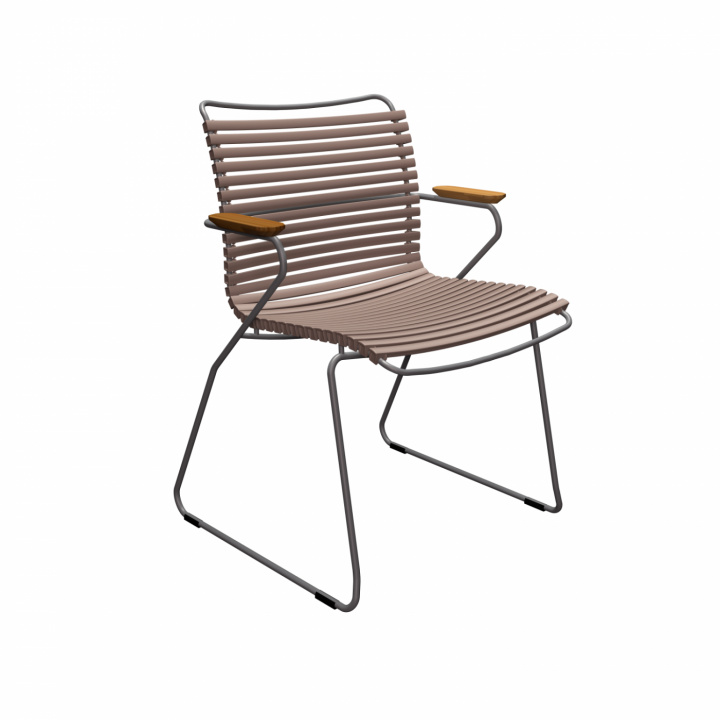 Klik på lænestol - Sand/bambus i gruppen Udendørs møbler / Materiale / Rustfrit stål / Stole - Rustfrit stål hos Sommarboden i Höllviken AB (10801-6218)