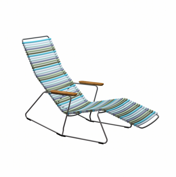 Klik på dækstole - Multifarve 2/bambus i gruppen Udendørs møbler / Loungemøbler / Loungemoduler / Lænestole - Loungemoduler hos Sommarboden i Höllviken AB (10805-8418)