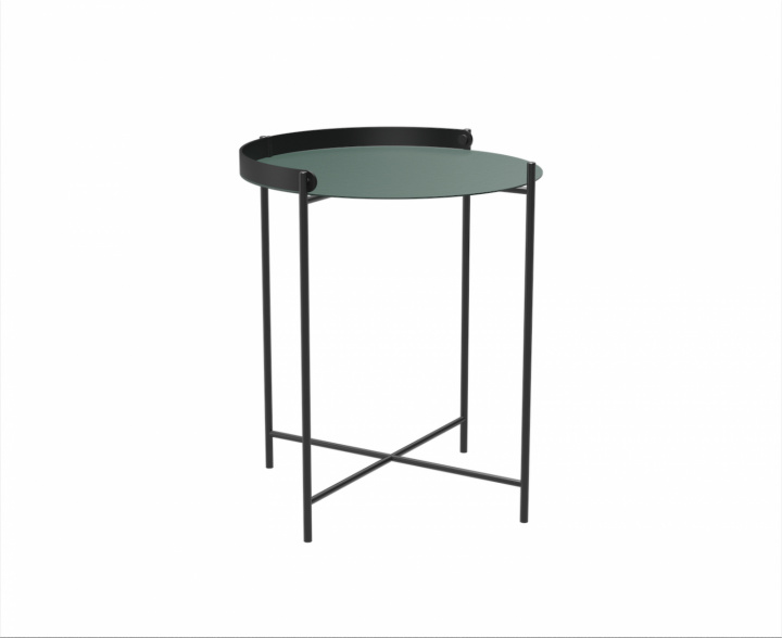 Kant mursten bord ø46 - fyrren grøn/sort i gruppen Udendørs møbler / Bord / Sofabord & Sidebord hos Sommarboden i Höllviken AB (10911-1112)